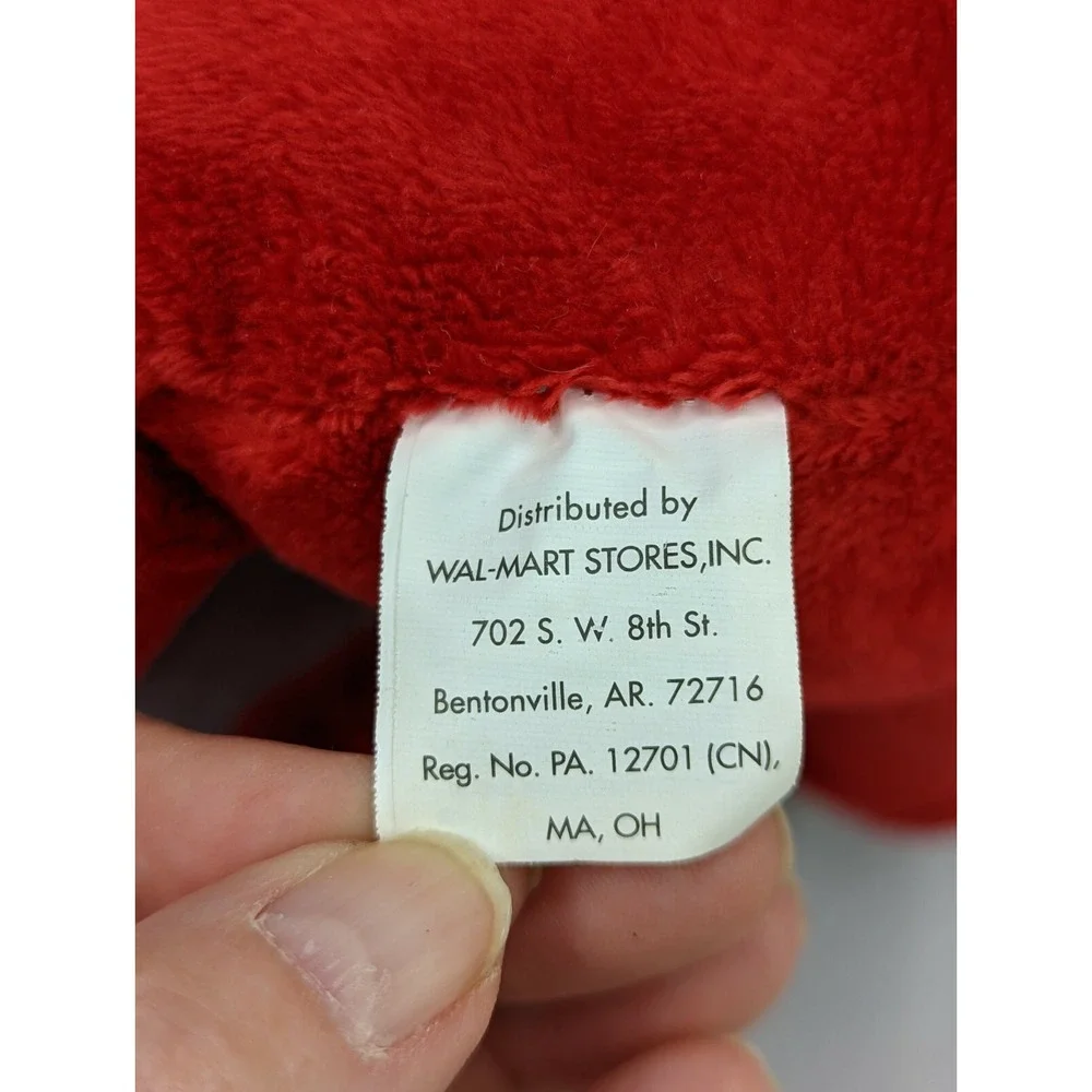 Walmart Red Dog Plush Puppy 10 Inch Kiss Me Heart Stuffed Animal Toy